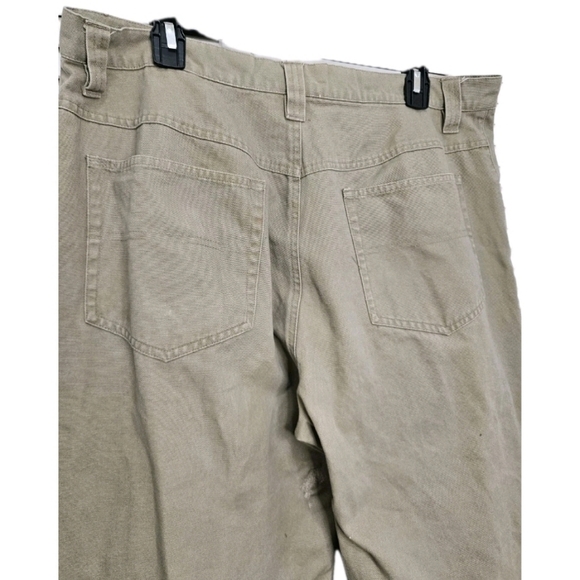 Game Winner Tan & Brown Button Zip with Pockets Men's Size Large - Picture 9 of 13